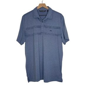 Travis Mathew Blue Short Sleeve Golf Polo